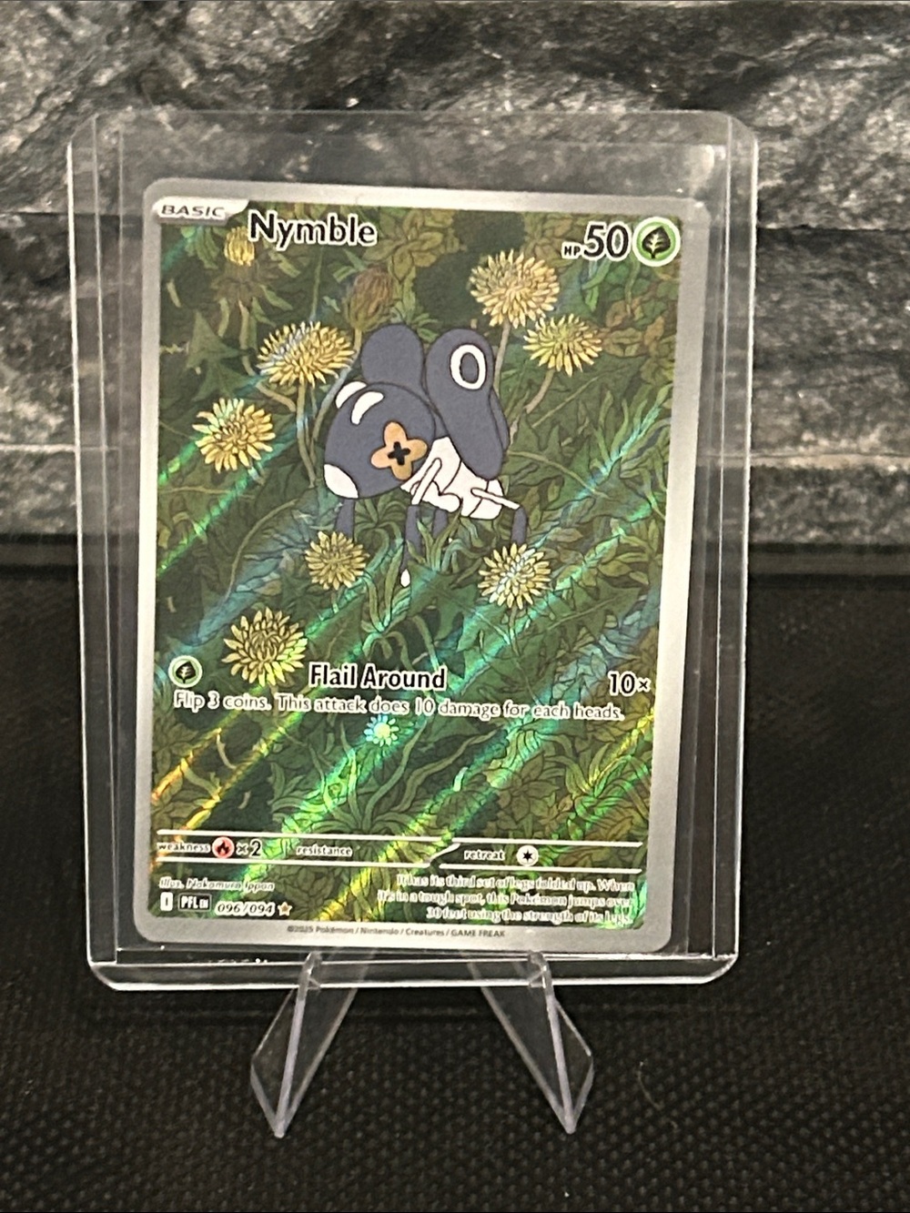 Pokemon Nymble 096/094 Illustration Rare Holo from Phantasmal Flames 🔥 Set M/NM